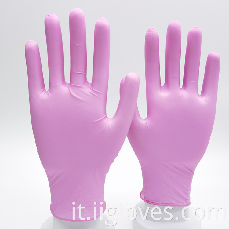 Guantes de Nitrilos Handschuh Guanti in nitrile 100pcs Colori in polvere senza polvere guanti di nitrile puro